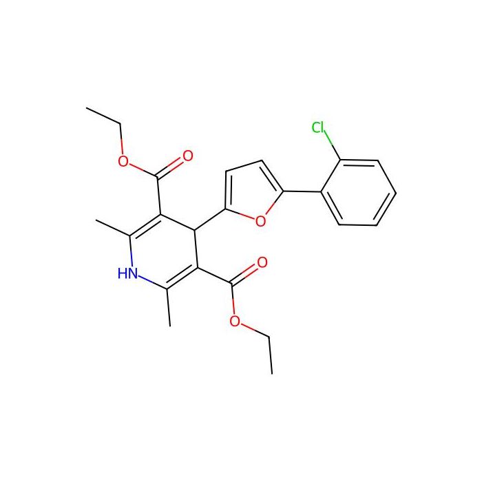 3,5-Diethyl 4-[5-(2-chlorophenyl)furan-2-yl]-2,6-dimethyl-1,4-dihydropyridine-3,5-dicarboxylate -  CAS No(136565-35-0) by Aladdin Scientific