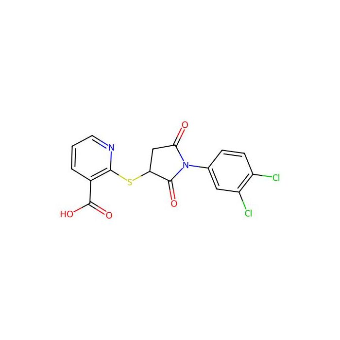 2-((1-(3,4-Dichlorophenyl)-2,5-dioxopyrrolidin-3-yl)thio)nicotinic acid -  CAS No(838882-20-5) by Aladdin Scientific