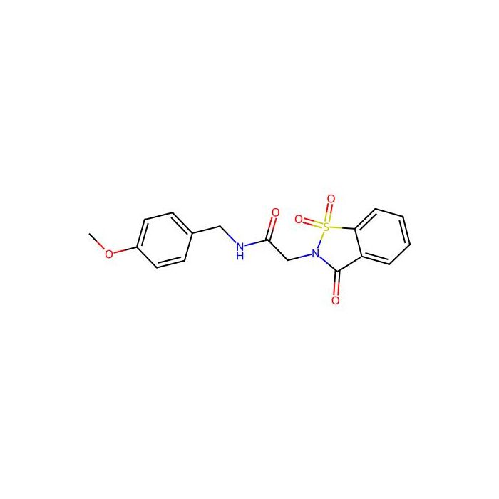 2-(1,1-dioxido-3-oxo-1,2-benzisothiazol-2(3H)-yl)-N-(4-methoxybenzyl)acetamide -  CAS No(502884-57-3) by Aladdin Scientific