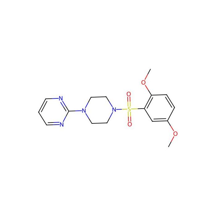2-{4-[(2,5-Dimethoxyphenyl)sulfonyl]piperazino}pyrimidine - ≥90% CAS No(725215-07-6) by Aladdin Scientific