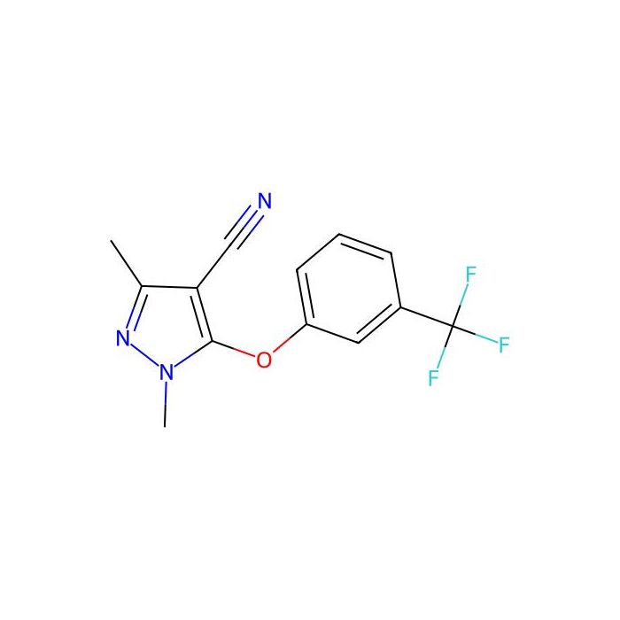 1,3-dimethyl-5-[3-(trifluoromethyl)phenoxy]-1H-pyrazole-4-carbonitrile - ≥90% CAS No(956607-11-7) by Aladdin Scientific