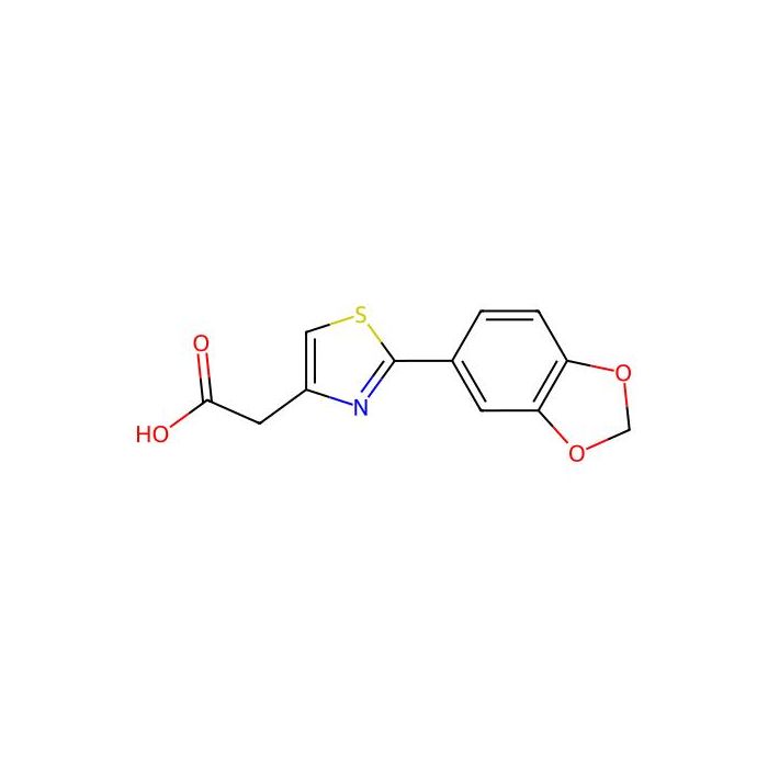 2-(2-(1,3-Dioxaindan-5-yl)-1,3-thiazol-4-yl)acetic acid - ≥95% CAS No(1097005-91-8) by Aladdin Scientific