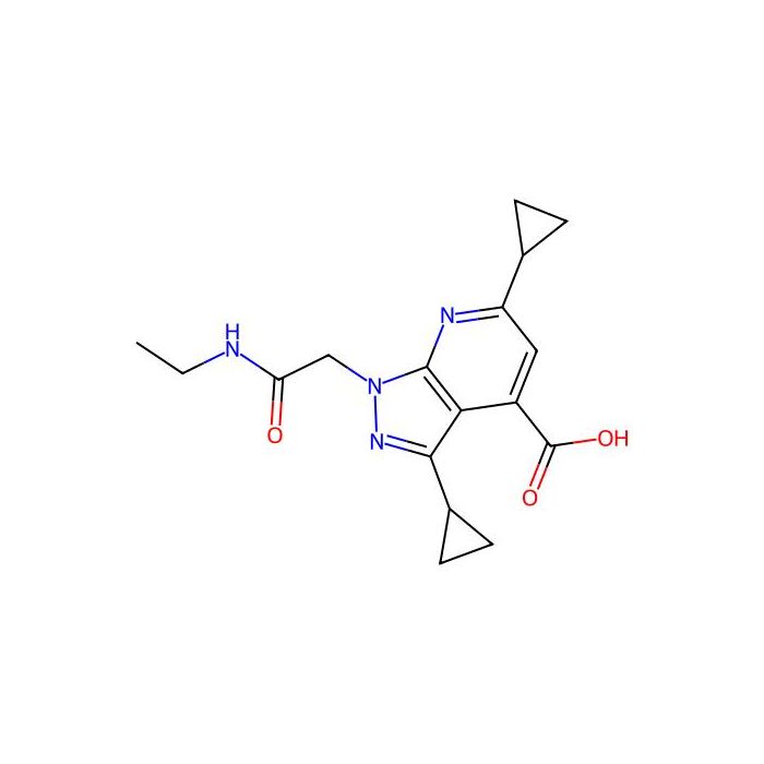 3,6-Dicyclopropyl-1-(2-(ethylamino)-2-oxoethyl)-1H-pyrazolo[3,4-b]pyridine-4-carboxylic acid - ≥97% CAS No(1018052-15-7) by Aladdin Scientific