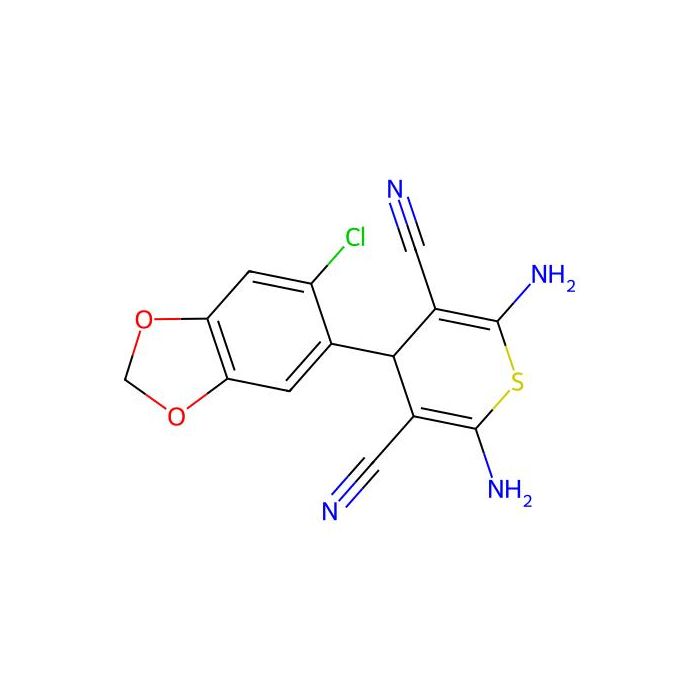 2,6-Diamino-4-(6-chlorobenzo[d][1,3]dioxol-5-yl)-4H-thiopyran-3,5-dicarbonitrile -  CAS No(299168-59-5) by Aladdin Scientific