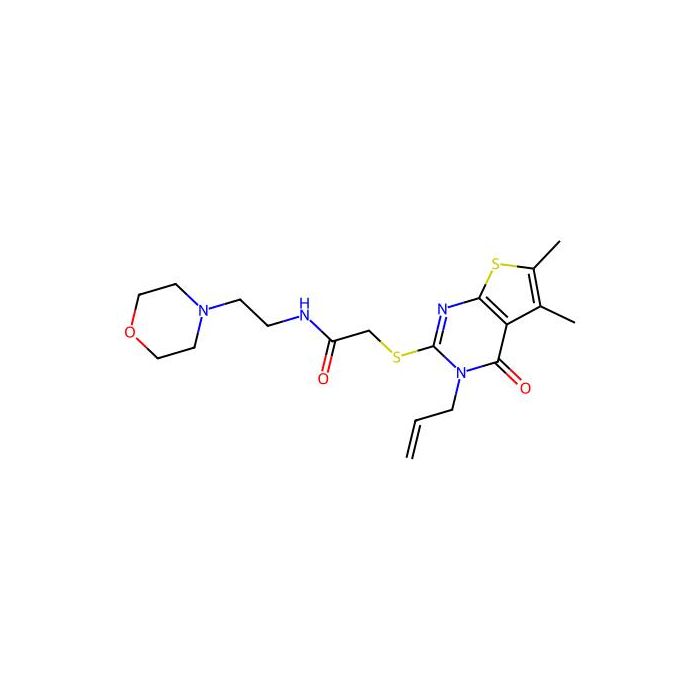 2-(5,6-dimethyl-4-oxo-3-prop-2-enylthieno[2,3-d]pyrimidin-2-yl)sulfanyl-N-(2-morpholin-4-ylethyl)acetamide -  CAS No(315239-32-8) by Aladdin Scientific