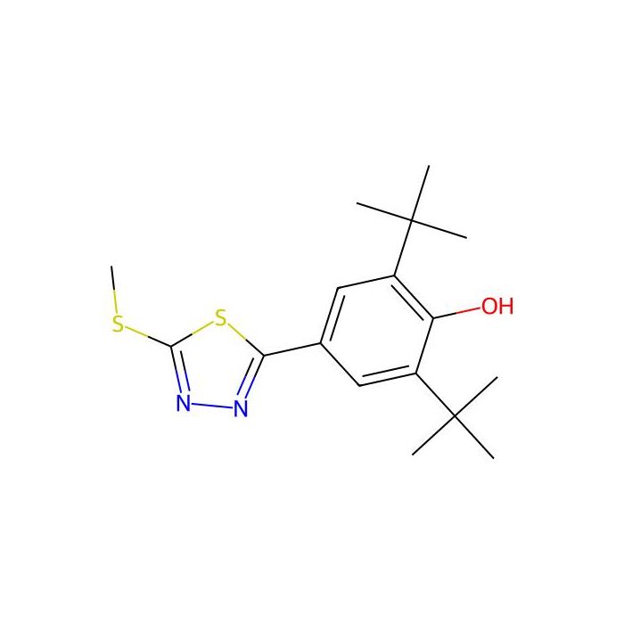 2,6-Di(tert-butyl)-4-[5-(methylsulfanyl)-1,3,4-thiadiazol-2-yl]benzenol -  CAS No(130116-26-6) by Aladdin Scientific