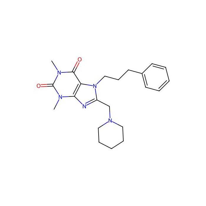 1,3-dimethyl-7-(3-phenylpropyl)-8-(piperidin-1-ylmethyl)-3,7-dihydro-1H-purine-2,6-dione -  CAS No(579446-41-6) by Aladdin Scientific