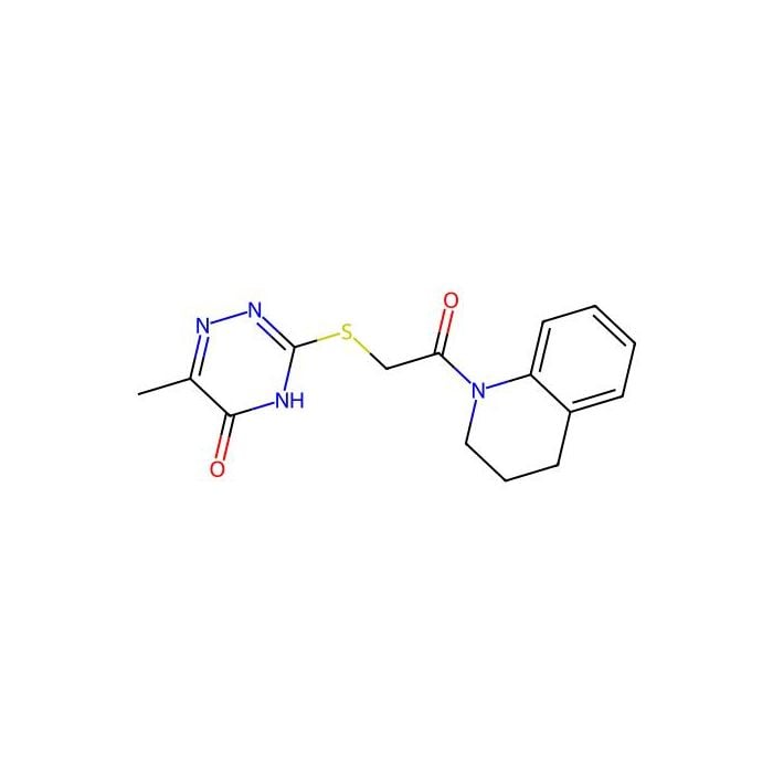 3-((2-(3,4-dihydroquinolin-1(2H)-yl)-2-oxoethyl)thio)-6-methyl-1,2,4-triazin-5(4H)-one - ≥98% CAS No(296773-82-5) by Aladdin Scientific