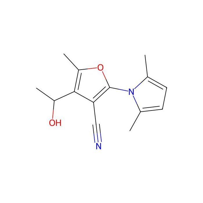 2-(2,5-dimethyl-1H-pyrrol-1-yl)-4-(1-hydroxyethyl)-5-methylfuran-3-carbonitrile - ≥95% CAS No(848369-68-6) by Aladdin Scientific