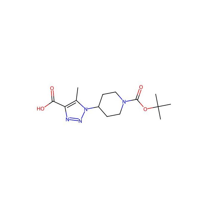1-(1,1-Dimethylethyl) 4-(4-carboxy-5-methyl-1H-1,2,3-triazol-1-yl)-1-piperidinecarboxylate - ≥97% CAS No(1240527-75-6) by Aladdin Scientific
