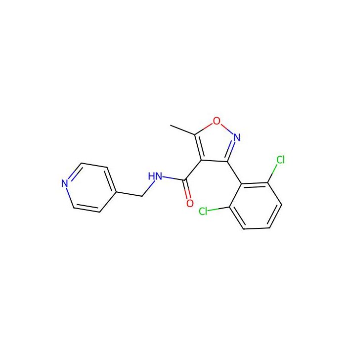 3-(2,6-dichlorophenyl)-5-methyl-N-(pyridin-4-ylmethyl)-1,2-oxazole-4-carboxamide - ≥90% CAS No(349134-85-6) by Aladdin Scientific
