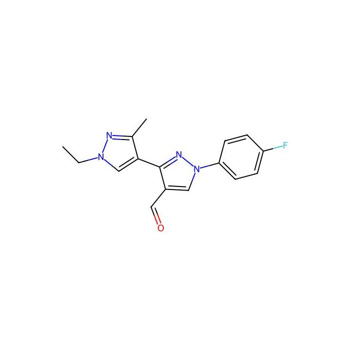 1'-ethyl-1-(4-fluorophenyl)-3'-methyl-1H,1'H-3,4'-bipyrazole-4-carbaldehyde - ≥97% CAS No(1006483-41-5) by Aladdin Scientific