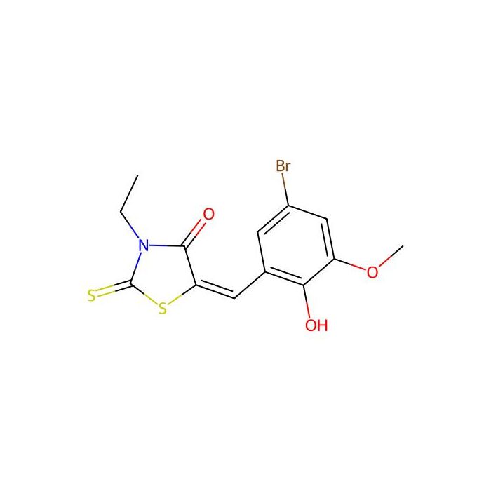 (5E)-5-(5-bromo-2-hydroxy-3-methoxybenzylidene)-3-ethyl-2-thioxo-1,3-thiazolidin-4-one - ≥95% CAS No(359899-47-1) by Aladdin Scientific