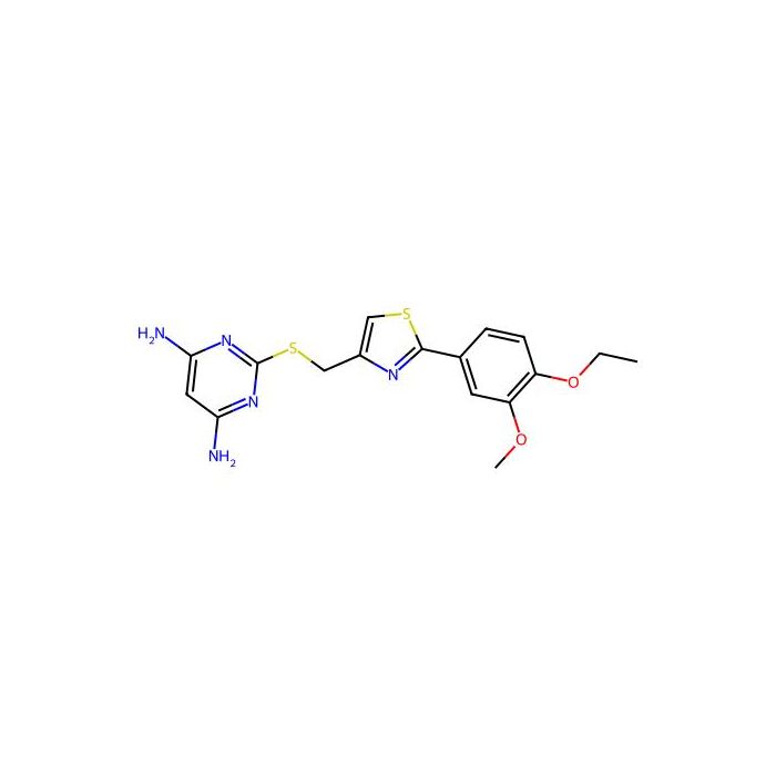 2-({[2-(4-Ethoxy-3-methoxyphenyl)-1,3-thiazol-4-yl]methyl}sulfanyl)pyrimidine-4,6-diamine - ≥95% CAS No(1209784-87-1) by Aladdin Scientific