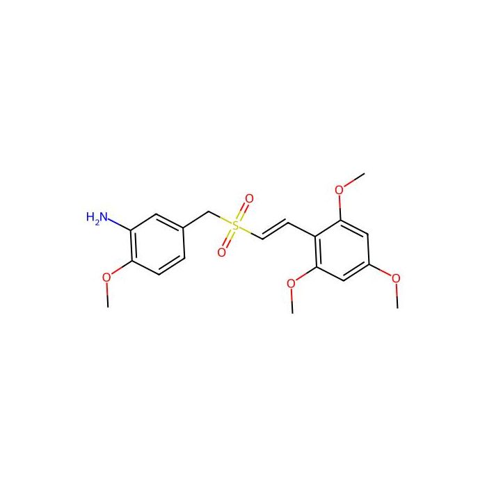 (E)-5-((2,4,6-trimethoxystyrylsulfonyl)methyl)-2-methoxybenzenamine - ≥99% CAS No(592542-50-2) by Aladdin Scientific