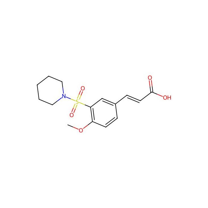(2E)-3-[4-Methoxy-3-(piperidin-1-ylsulfonyl)phenyl]acrylic acid - ≥95% CAS No(321979-11-7) by Aladdin Scientific