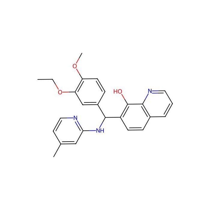 7-[(3-Ethoxy-4-methoxyphenyl)-[(4-methylpyridin-2-yl)amino]methyl]quinolin-8-ol - ≥98% CAS No(430462-93-4) by Aladdin Scientific