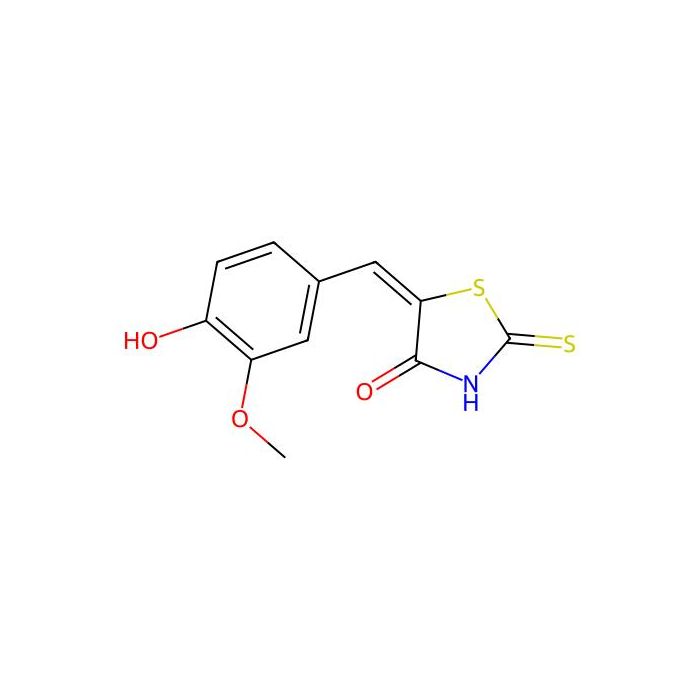 (5E)-5-(4-hydroxy-3-methoxybenzylidene)-2-mercapto-1,3-thiazol-4(5H)-one - ≥95% CAS No(5447-37-0) by Aladdin Scientific