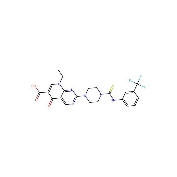 8-Ethyl-5-oxo-2-[4-[[3-(trifluoromethyl)phenyl]carbamothioyl]piperazin-1-yl]pyrido[2,3-d]pyrimidine-6-carboxylic acid - ≥98% CAS No(634175-34-1) by Aladdin Scientific