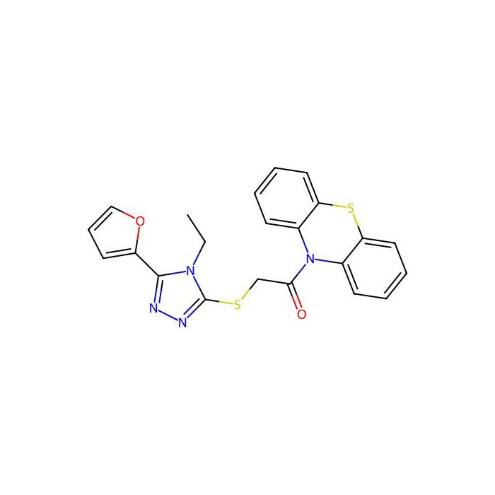 2-{[4-ethyl-5-(furan-2-yl)-4H-1,2,4-triazol-3-yl]sulfanyl}-1-(10H-phenothiazin-10-yl)ethan-1-one -  CAS No(663212-40-6) by Aladdin Scientific