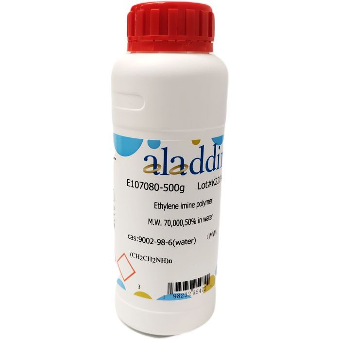 Ethylene imine polymer(PEI) - M. N. 70000, 50% aqueous solution CAS No(9002-98-6) by Aladdin Scientific