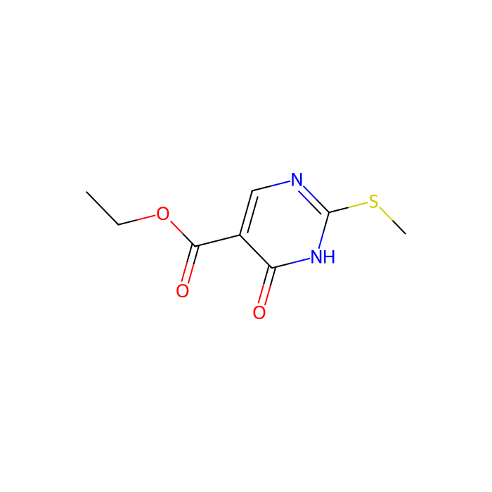1,4-Dihydro-2-(methylthio)-4-oxo-5-pyrimidinecarboxylic acid ethyl ester - ≥95% CAS No(53554-29-3) by Aladdin Scientific