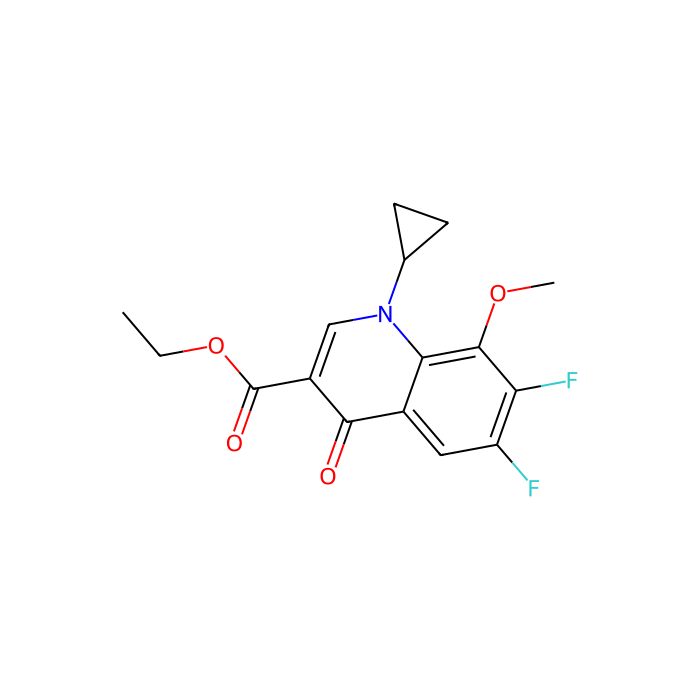 Ethyl 1-Cyclopropyl-6,7-difluoro-1,4-dihydro-8- methoxy-4-oxo-3-quinolinecarboxylate - ≥98% CAS No(112811-71-9) by Aladdin Scientific