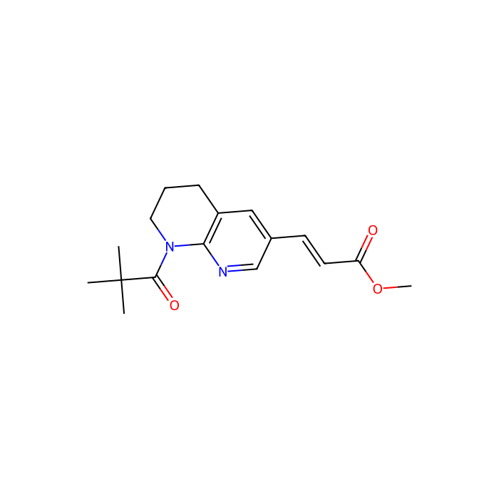 (E)-Methyl 3-(8-pivaloyl-5,6,7,8-tetrahydro-1,8-naphthyridin-3-yl)acrylate -  CAS No(1222533-81-4) by Aladdin Scientific