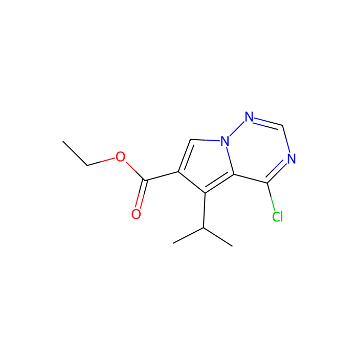 ethyl 4-chloro-5-(propan-2-yl)pyrrolo[2,1-f][1,2,4]triazine-6-carboxylate - ≥97% CAS No(658084-80-1) by Aladdin Scientific