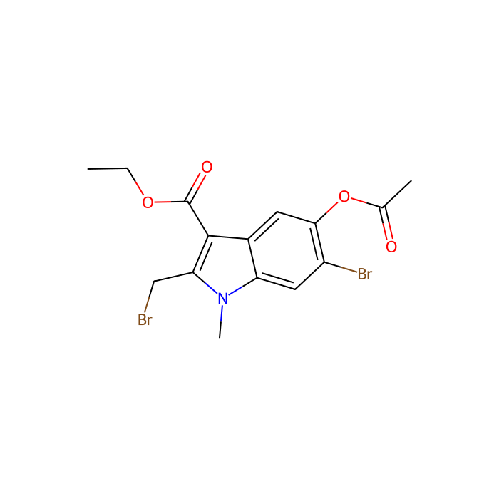 Ethyl 5-acetoxy-6-bromo-2-(bromomethyl)-1-methyl-1h-indole-3-carboxylate - ≥98% CAS No(110543-98-1) by Aladdin Scientific