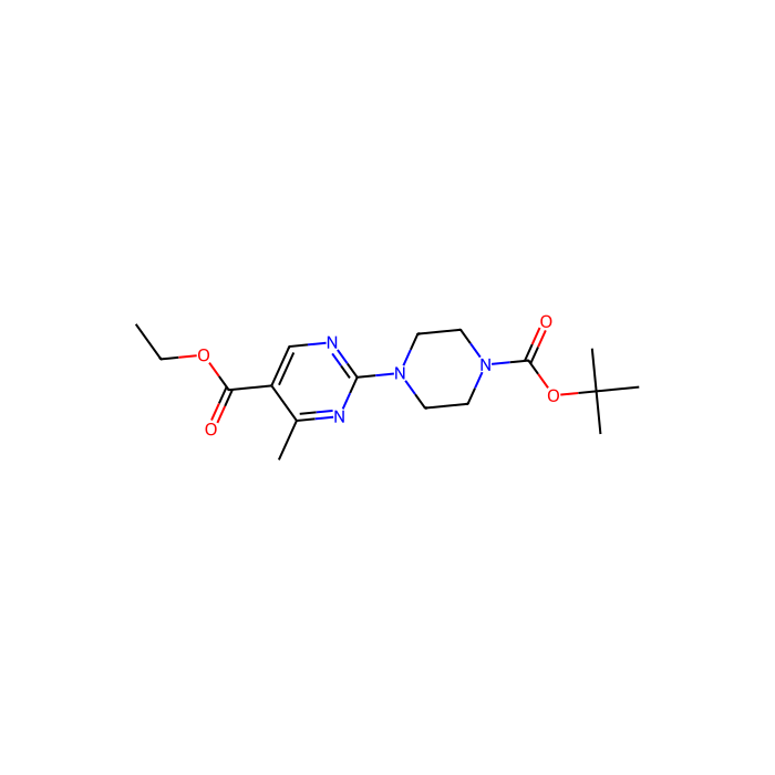 Ethyl 2-(4-(tert-butoxycarbonyl)piperazin-1-yl)-4-methylpyrimidine-5-carboxylate - ≥98% CAS No(1150163-72-6) by Aladdin Scientific