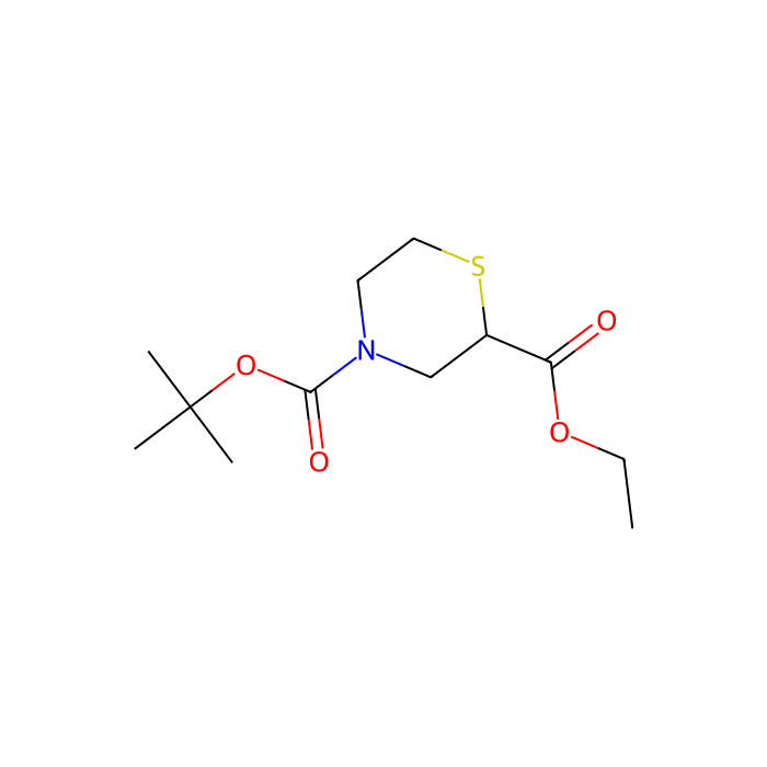 Ethyl n-boc-2-thiomorpholinecarboxylate - ≥95% CAS No(1346597-50-9) by Aladdin Scientific
