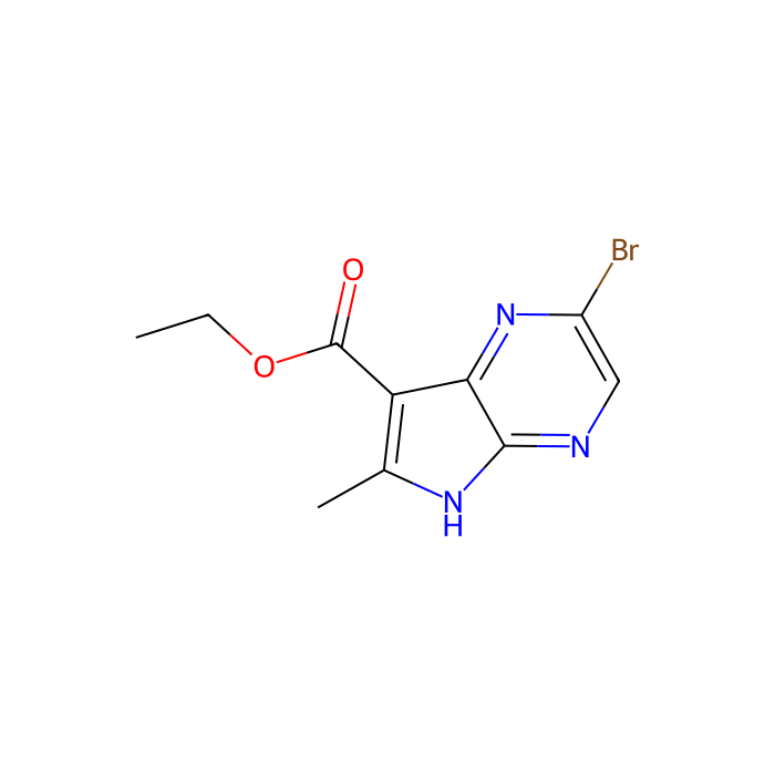 Ethyl 2-bromo-6-methyl-5H-pyrrolo[2,3-b]pyrazine-7-carboxylate - ≥98% CAS No(125208-06-2) by Aladdin Scientific