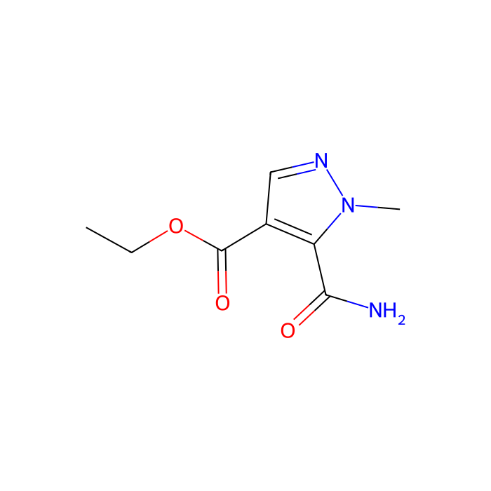 Ethyl 5-carbamoyl-1-methyl-1H-pyrazole-4-carboxylate - ≥98% CAS No(81303-52-8) by Aladdin Scientific