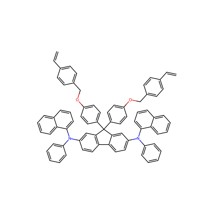 9,9-Bis[4-[(4-ethenylphenyl)methoxy]phenyl]-N2,N7-di-1-naphthalenyl-N2,N7-diphenyl-9H-Fluorene-2,7-diamine - ≥95%(HPLC) CAS No(1173170-48-3) by Aladdin Scientific