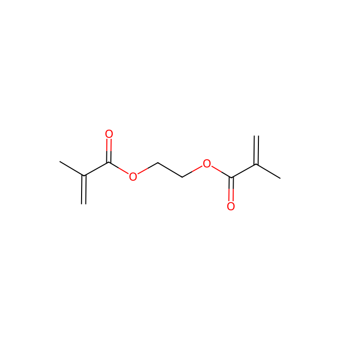 Ethylene glycol dimethacrylate(EGDMA) - ≥97%, stabilized with 90 - 110 ppm MEHQ CAS No(97-90-5) by Aladdin Scientific