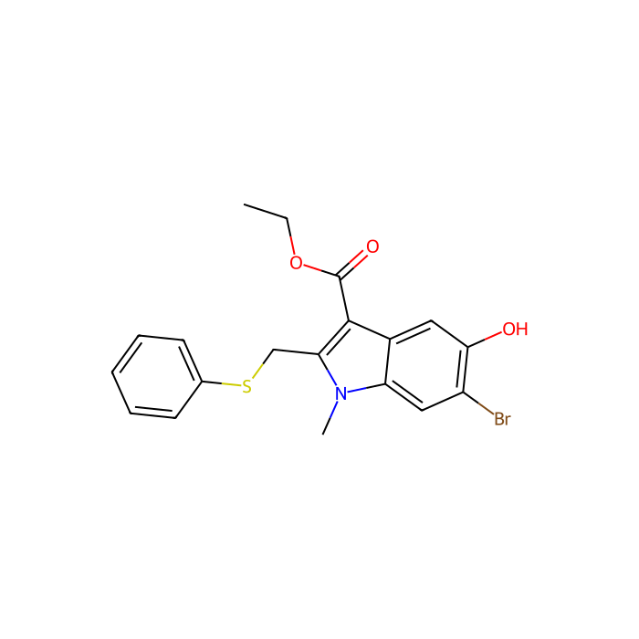Ethyl 6-bromo-5-hydroxy-1-methyl-2-(phenylsulfanylmethyl)indole-3-carboxylate - ≥98% CAS No(131707-24-9) by Aladdin Scientific
