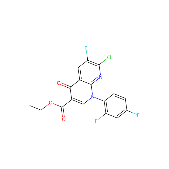 Ethyl 7-Chloro-1-(2,4-difluorophenyl)-6-fluoro-4-oxo-1,4-dihydro-1,8-naphthyridine-3-carboxylate - ≥98% CAS No(100491-29-0) by Aladdin Scientific