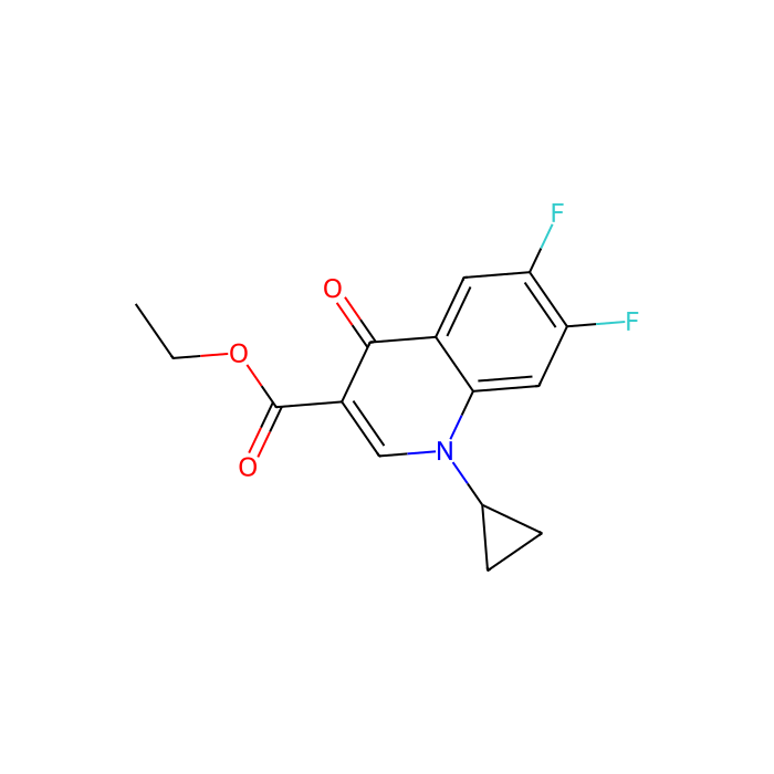Ethyl 1-Cyclopropyl-6,7-difluoro-4-oxo-1,4-dihydroquinoline-3-carboxylate - ≥98% CAS No(98349-25-8) by Aladdin Scientific