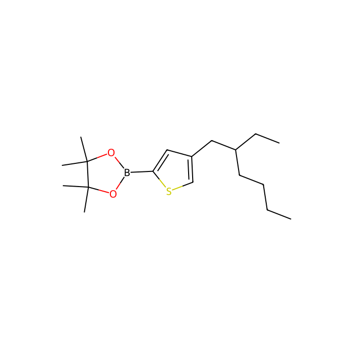 4-(2-Ethylhexyl)-2-(4,4,5,5-tetramethyl-1,3,2-dioxaborolan-2-yl)thiophene - ≥97%(GC) CAS No(1224430-50-5) by Aladdin Scientific
