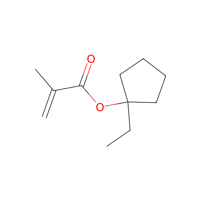 1-Ethylcyclopentyl Methacrylate (stabilized with MEHQ) - ≥98%(GC) CAS No(266308-58-1) by Aladdin Scientific
