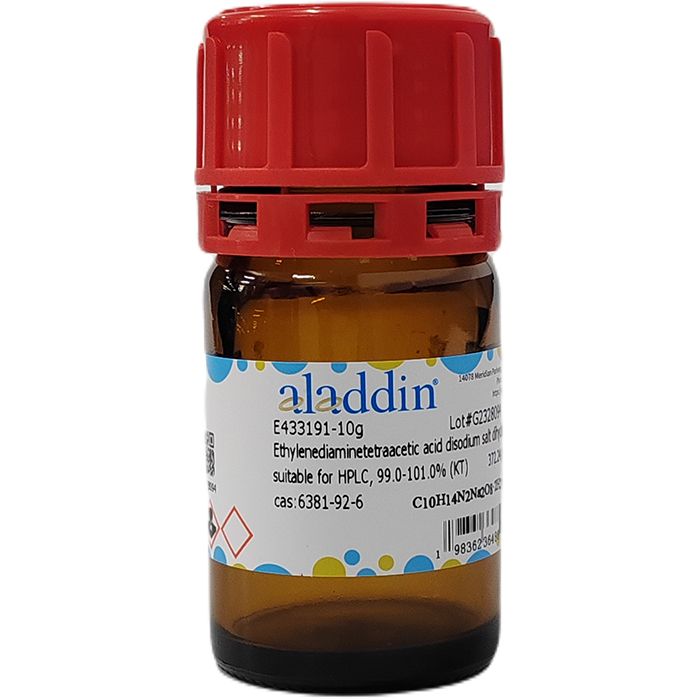 Ethylenediaminetetraacetic acid disodium salt dihydrate - UltraPureChrom™, for HPLC, ≥99%(KT) CAS No(6381-92-6) by Aladdin Scientific