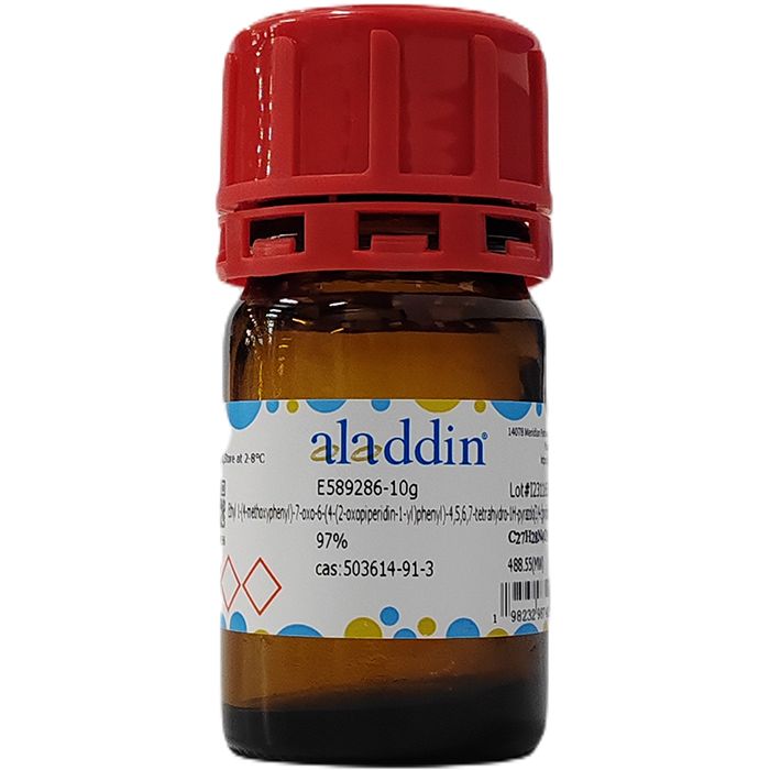 Ethyl 1-(4-methoxyphenyl)-7-oxo-6-(4-(2-oxopiperidin-1-yl)phenyl)-4,5,6,7-tetrahydro-1H-pyrazolo[3,4-c]pyridine-3-carboxylate - ≥97% CAS No(503614-91-3) by Aladdin Scientific