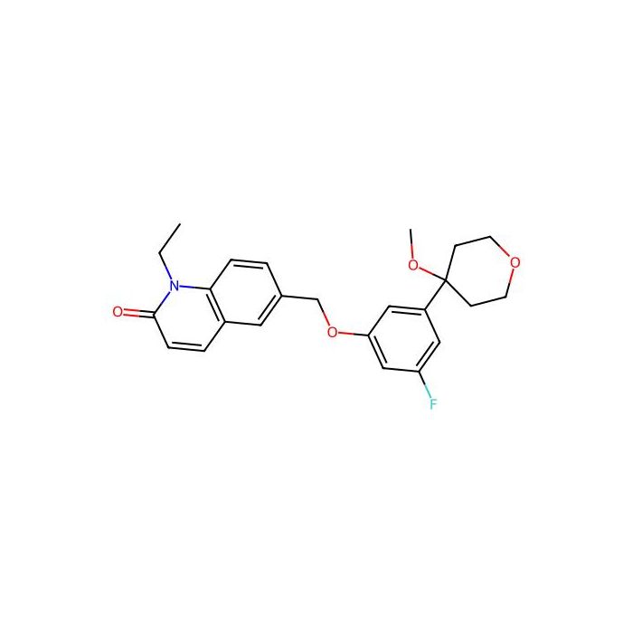 1-Ethyl-6-((3-fluoro-5-(4-methoxy-3,4,5,6-tetrahydro-2H-pyran-4-yl)phenoxy)methyl)-2-quinolone -  CAS No(155944-23-3) by Aladdin Scientific