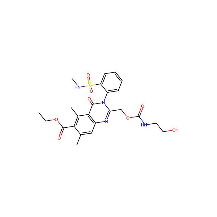 Ethyl 2-[({[(2-hydroxyethyl)amino]carbonyl}oxy)methyl]-5,7-dimethyl-3-{2-[(methylamino)sulfonyl]phenyl}-4-oxo-3,4-dihydroquinazoline-6-carboxylate -  CAS No(581106-09-4) by Aladdin Scientific