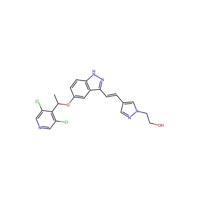 (E)-2-(4-(2-(5-(1-(3,5-Dichloropyridin-4-YL)ethoxy)-1H-indazol-3-YL)vinyl)-1H-pyrazol-1-YL)ethanol -  CAS No(1254473-85-2) by Aladdin Scientific