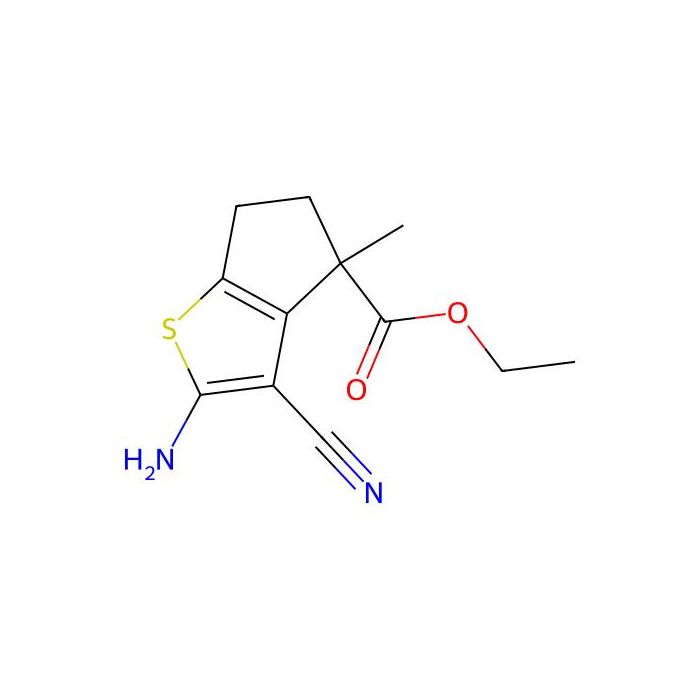 ethyl 2-amino-3-cyano-4-methyl-5,6-dihydrocyclopenta[b]thiophene-4-carboxylate - ≥97% CAS No(175599-81-2) by Aladdin Scientific