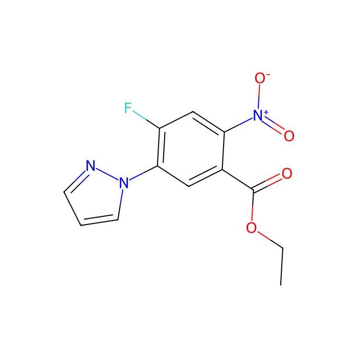 Ethyl 4-Fluoro-2-nitro-5-(1-pyrazolyl)benzoate - ≥97% CAS No(1256633-41-6) by Aladdin Scientific
