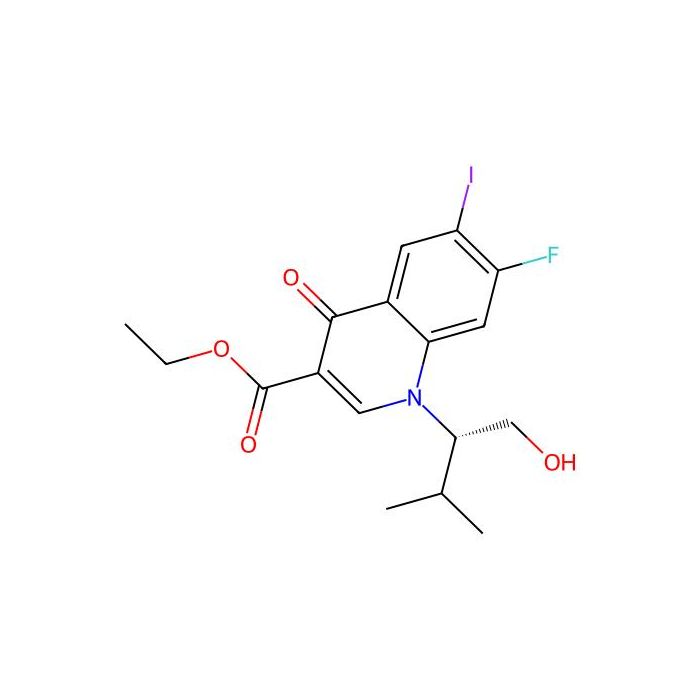 (S)-Ethyl 7-fluoro-1-(1-hydroxy-3-methylbutan-2-yl)-6-iodo-4-oxo-1，4-dihydroquinoline-3-carboxylate - ≥95% CAS No(697762-60-0) by Aladdin Scientific