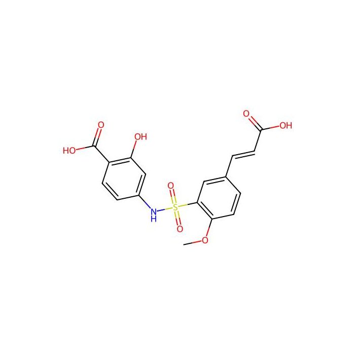 (E)-4-(5-(2-carboxyvinyl)-2-methoxyphenylsulfonamido)-2-hydroxybenzoic acid -  CAS No(306956-43-4) by Aladdin Scientific